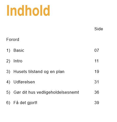 E-bog: Vedligeholdelse af hus for de umotiverede (46 sider A5 PDF)