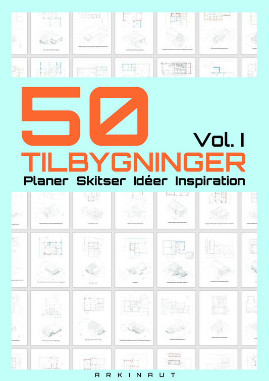 E-bog: 50 TILBYGNINGER - Planer Skitser Idéer Inspiration - VOL I