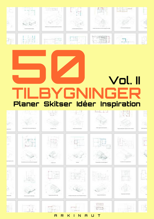 E-bog: 50 TILBYGNINGER - Planer Skitser Idéer Inspiration - VOL II